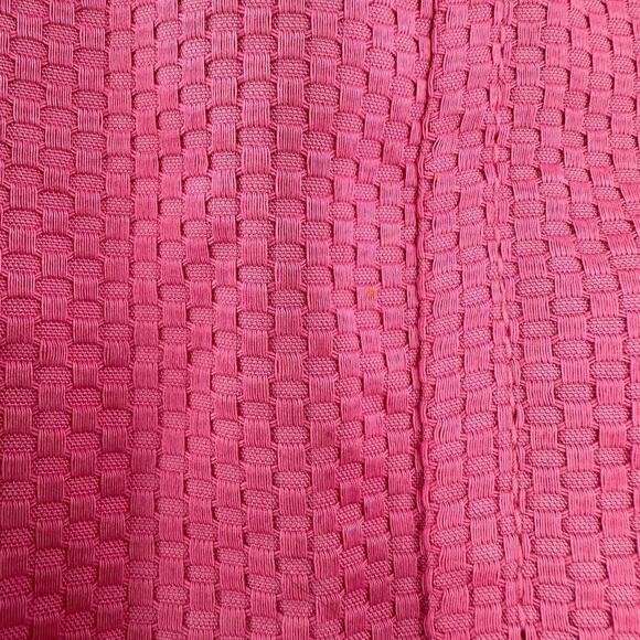 Talbots Pink Cotton Woven Button Front Side Zip Casual A-Line Skirt Size 6P FLAW - Picture 8 of 12